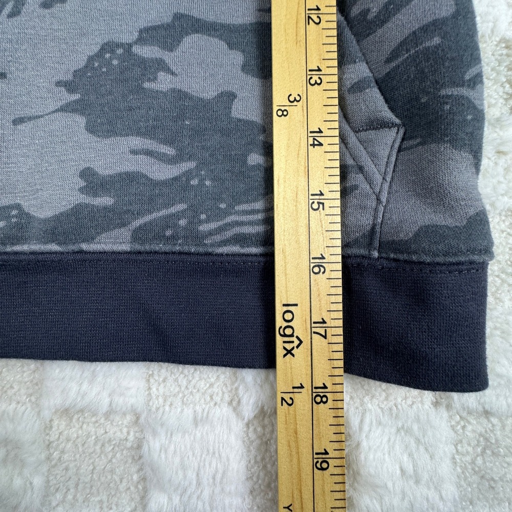 Nike Kids Grey Camo Pullover Hoodie Red Logo Size 5 4-5 Years Sweatshirt - Picture 4 of 9